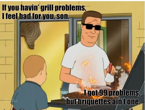 Hank Hill Grilling