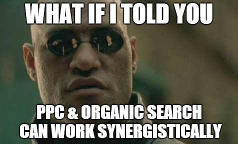 PPC Organic Synergy Meme