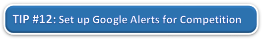 Setup Google Alerts for Competition