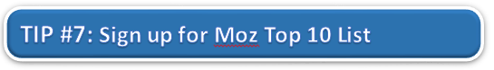 Sign Up for Moz Top 10