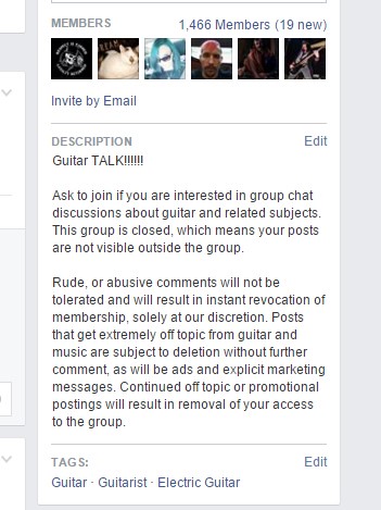 Facebook Group Description