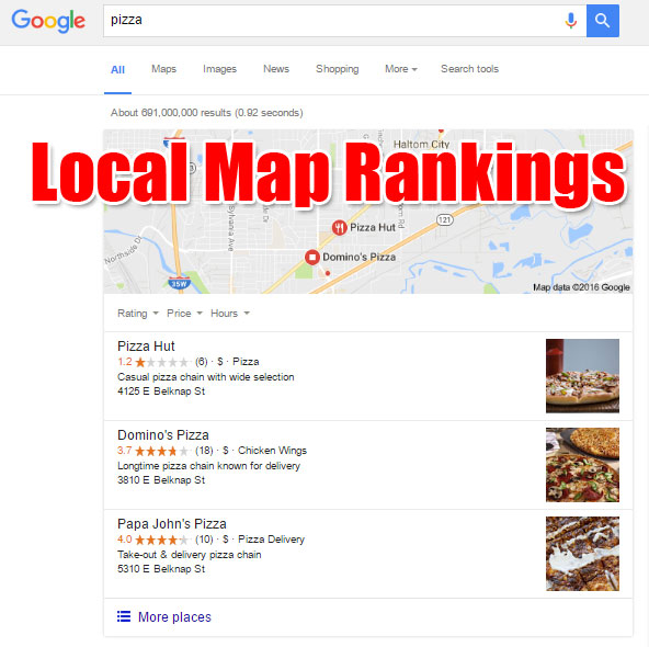 Google's Local Map Rankings