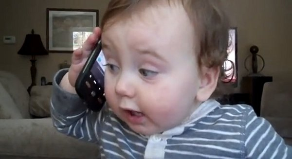 Baby has Smart Phone